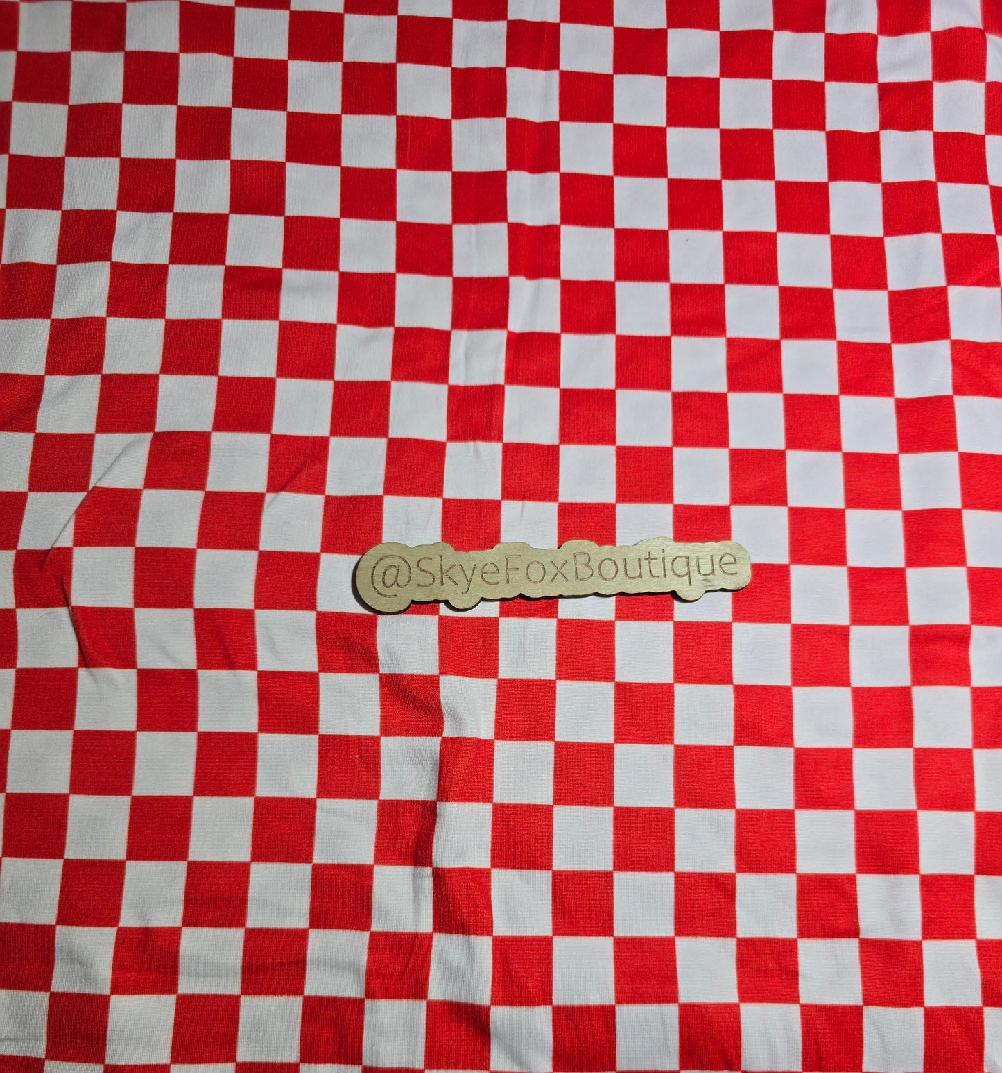 DBP Fabric Red White Checks