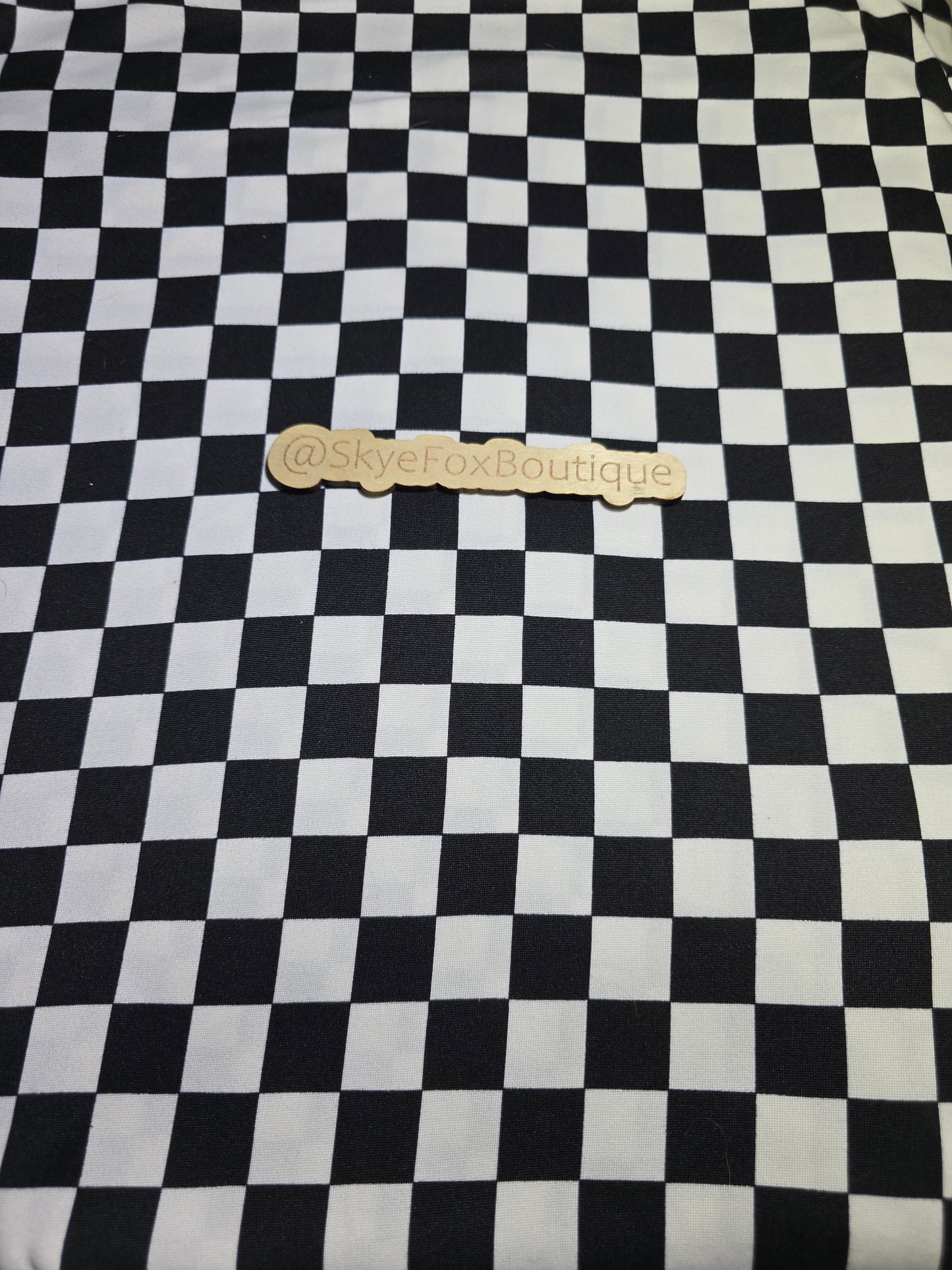 DBP Fabric Black White Checks