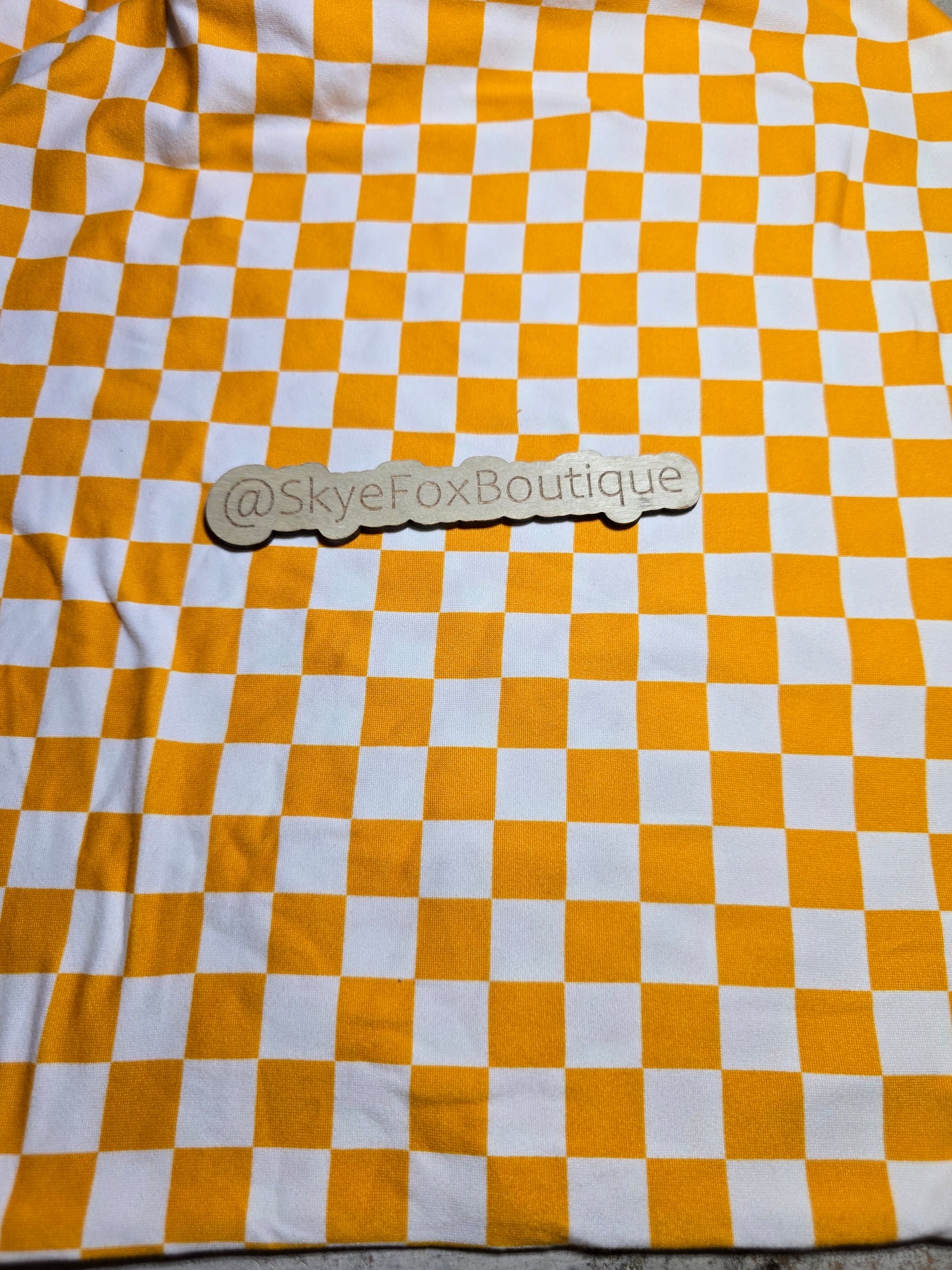 DBP Fabric Yellow White Checks