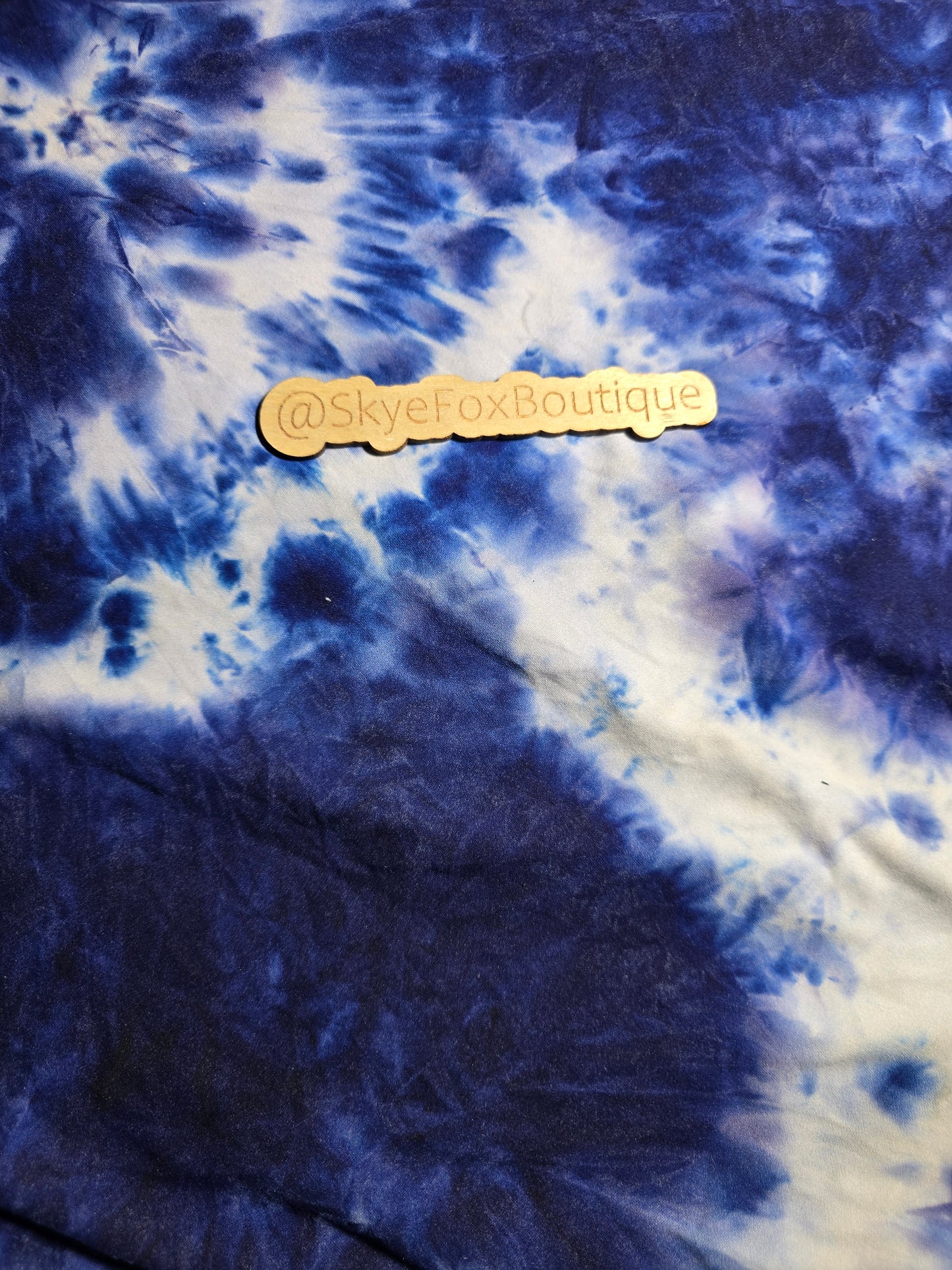 DBP Fabric Blue White tyedye
