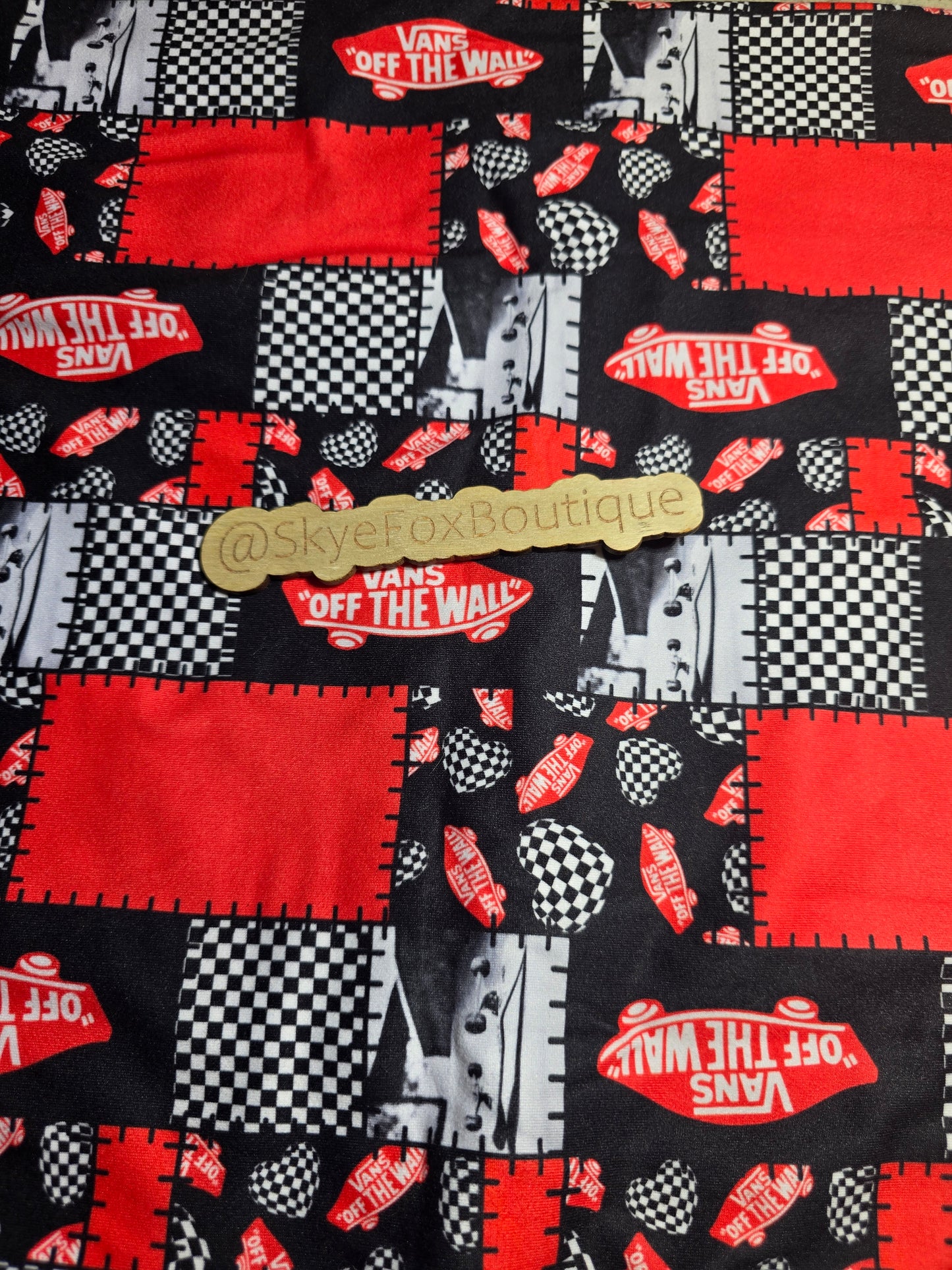 DBP Fabric Red black checks