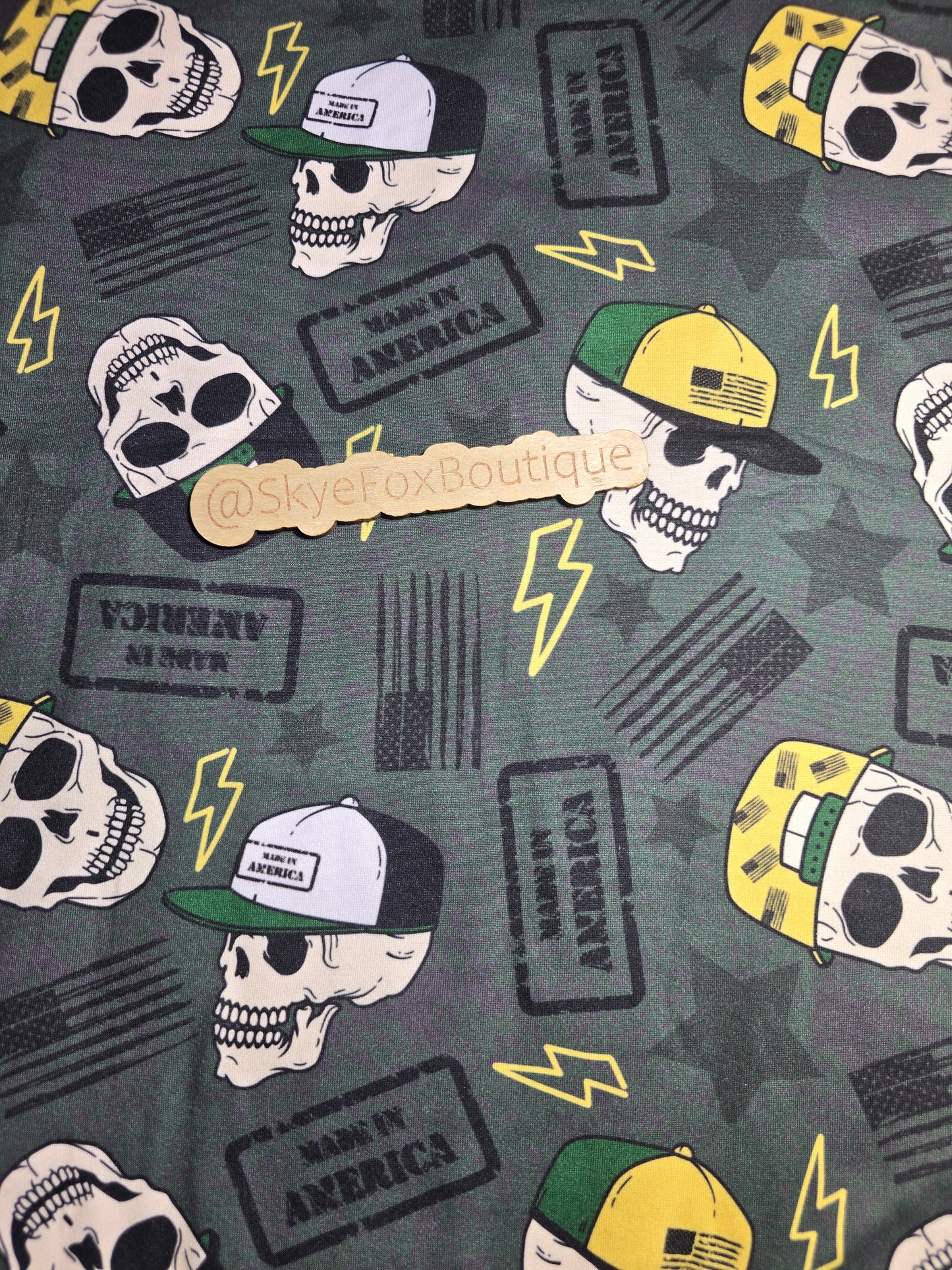 DBP Fabric skull made in America