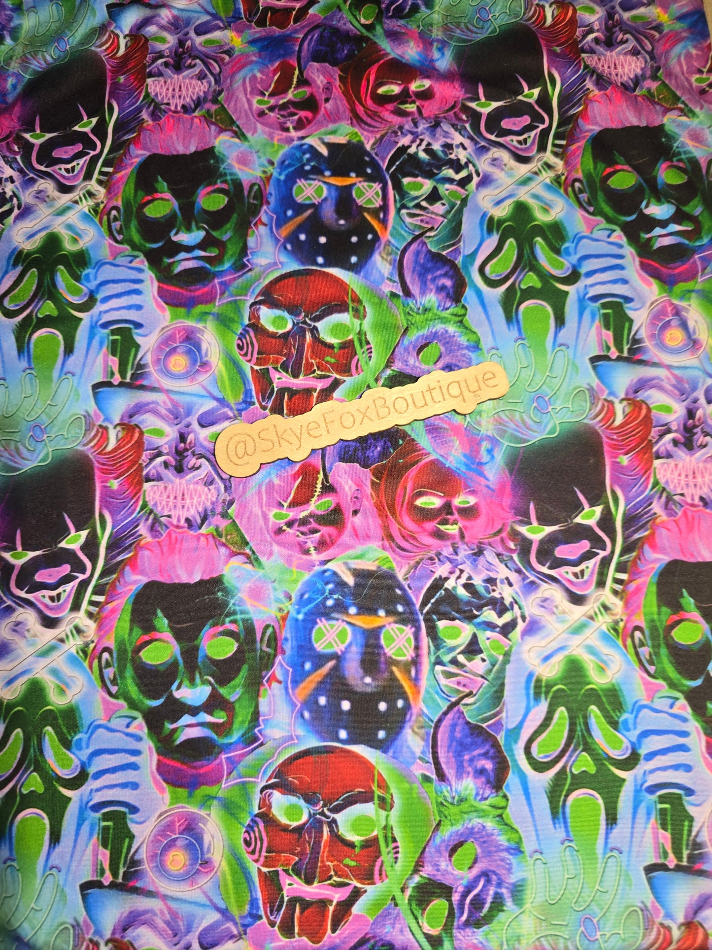 DBP Fabric halloween horror negitive