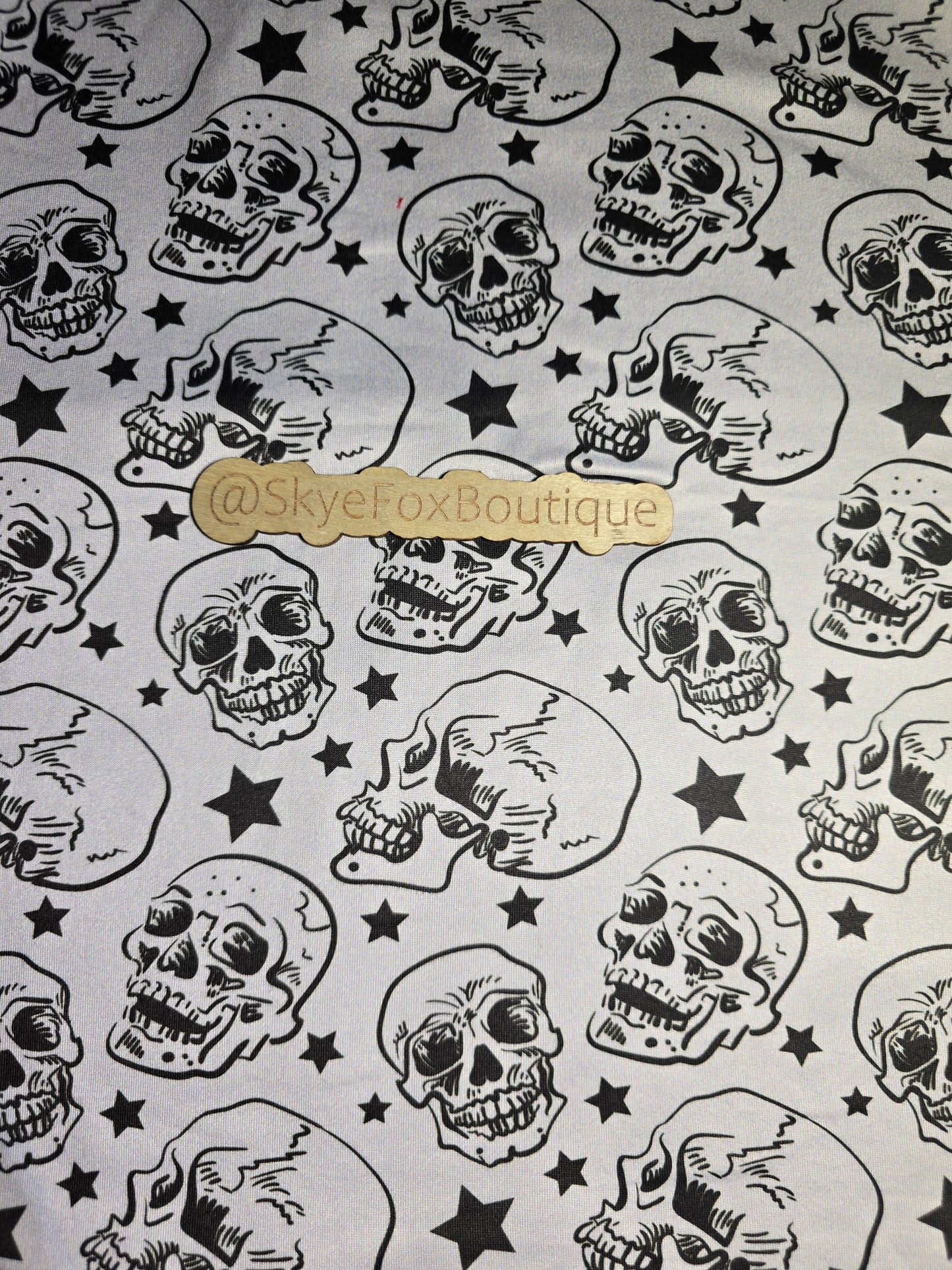 DBP Fabric skulls star