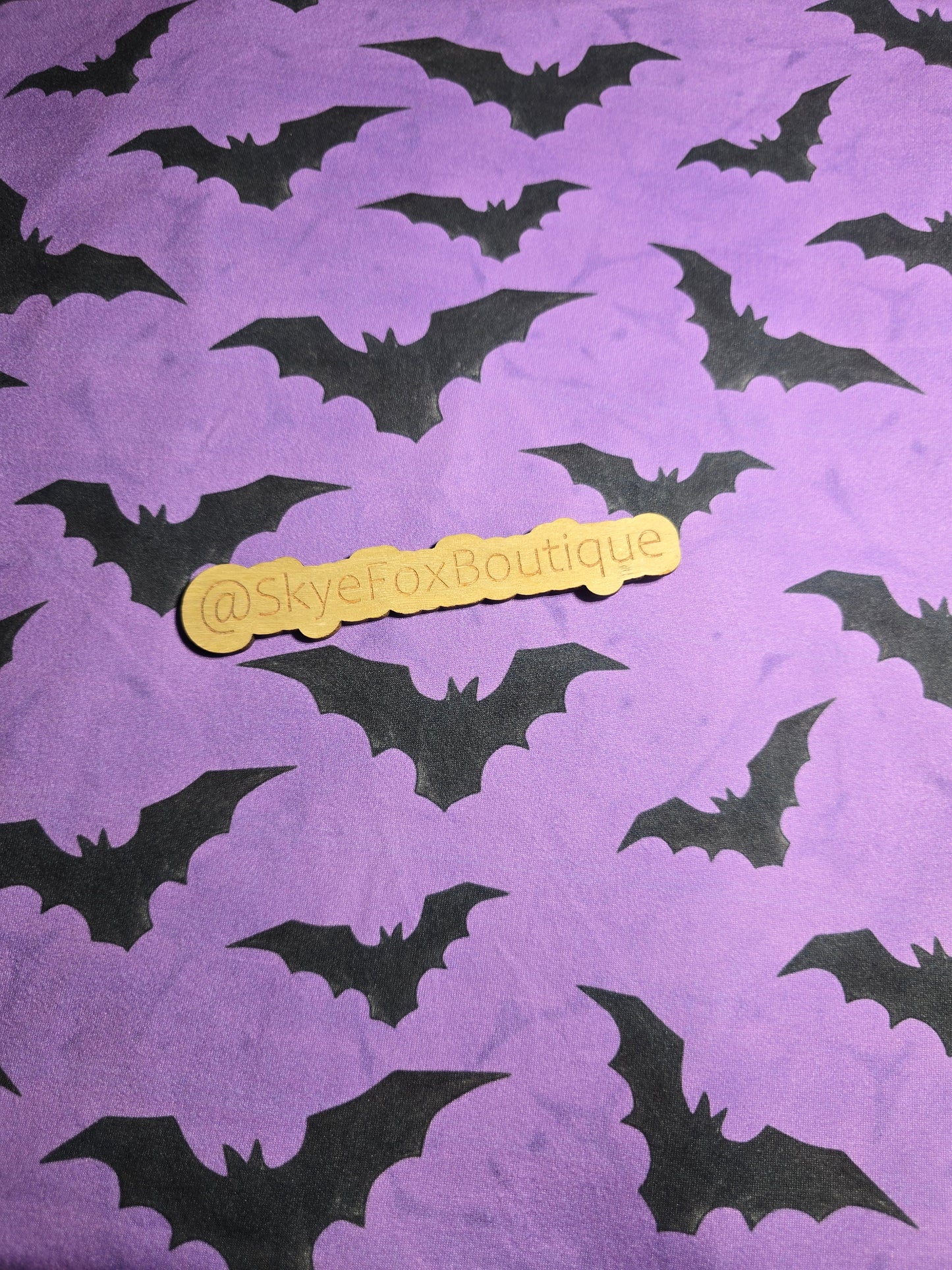 DBP Fabric Purple Bats