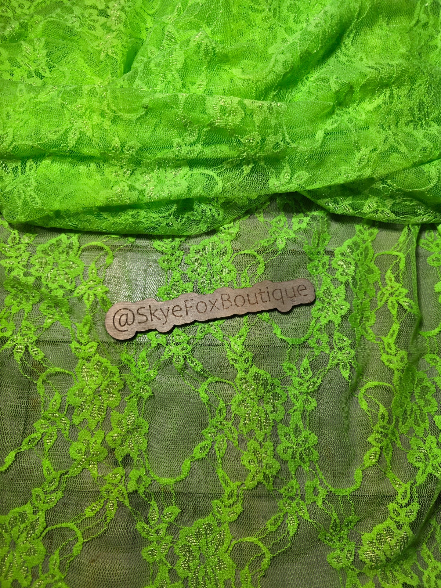 Mesh Fabric Neon Green