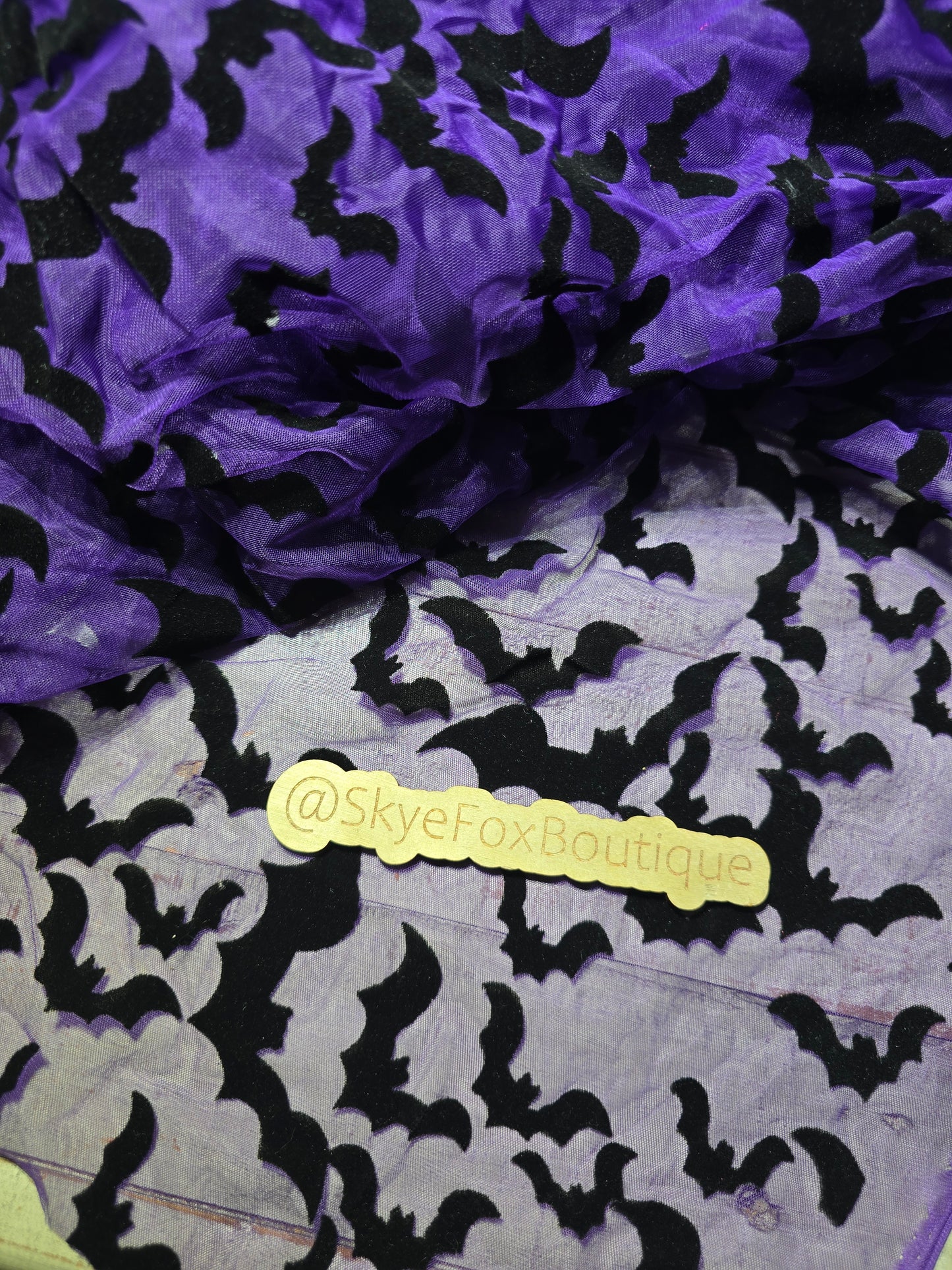 Black Bats Mesh purple