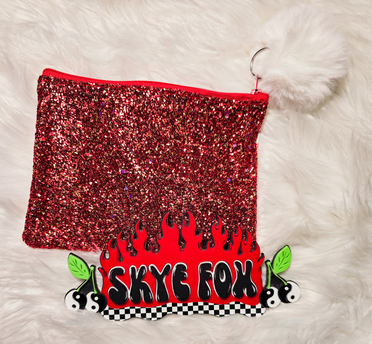 Zipper bag white food