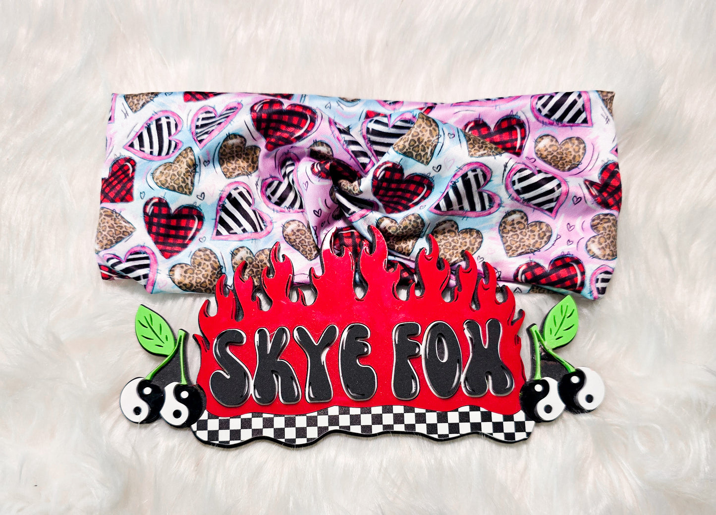 Twist Headband hearts