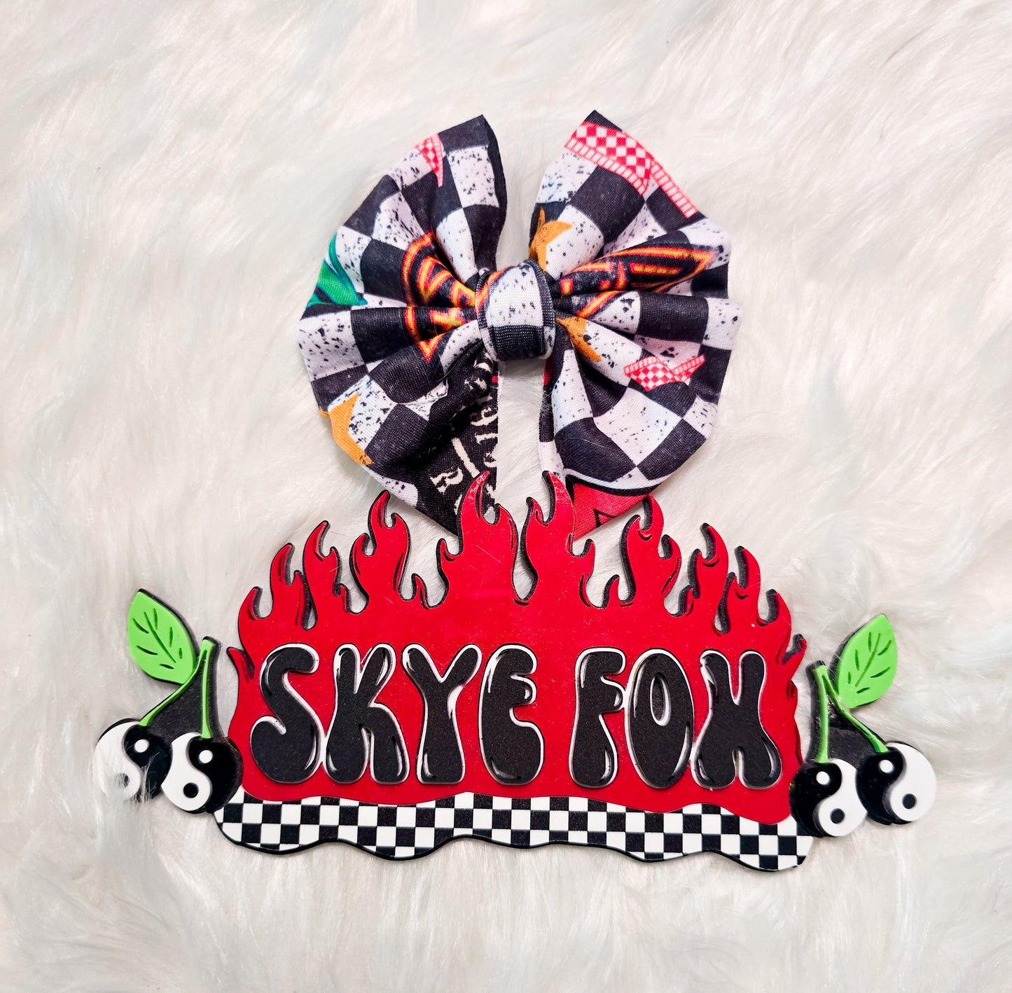 Rock and roll 4" Hair Bow