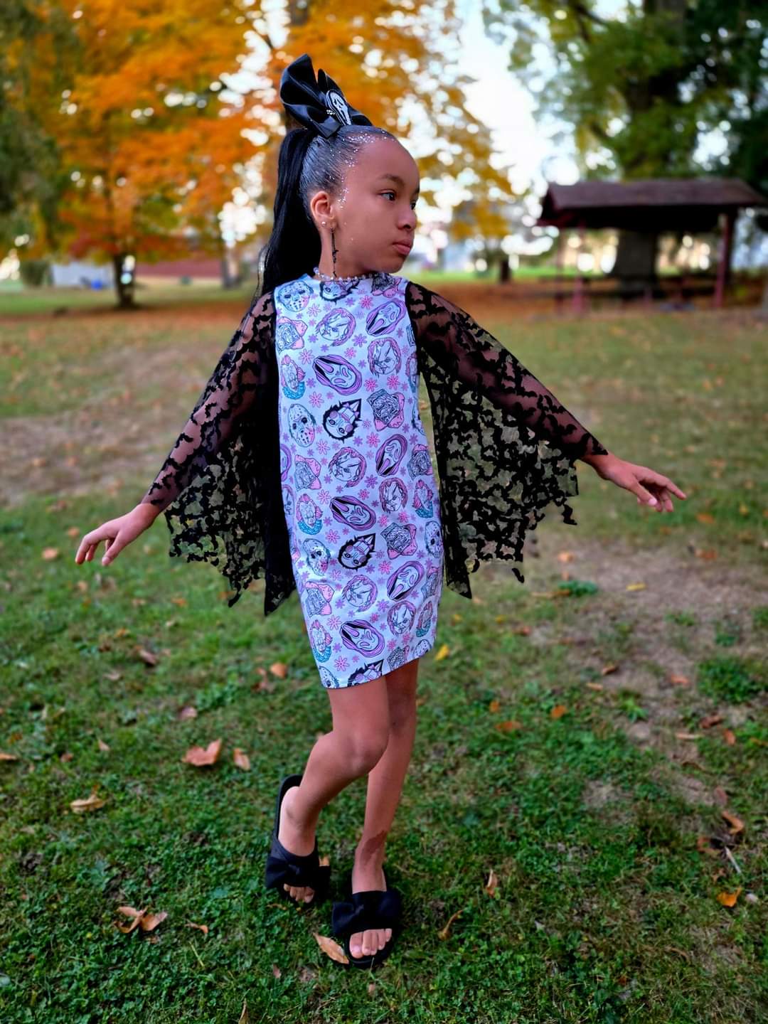 Morticia Dress NB - 9/10y