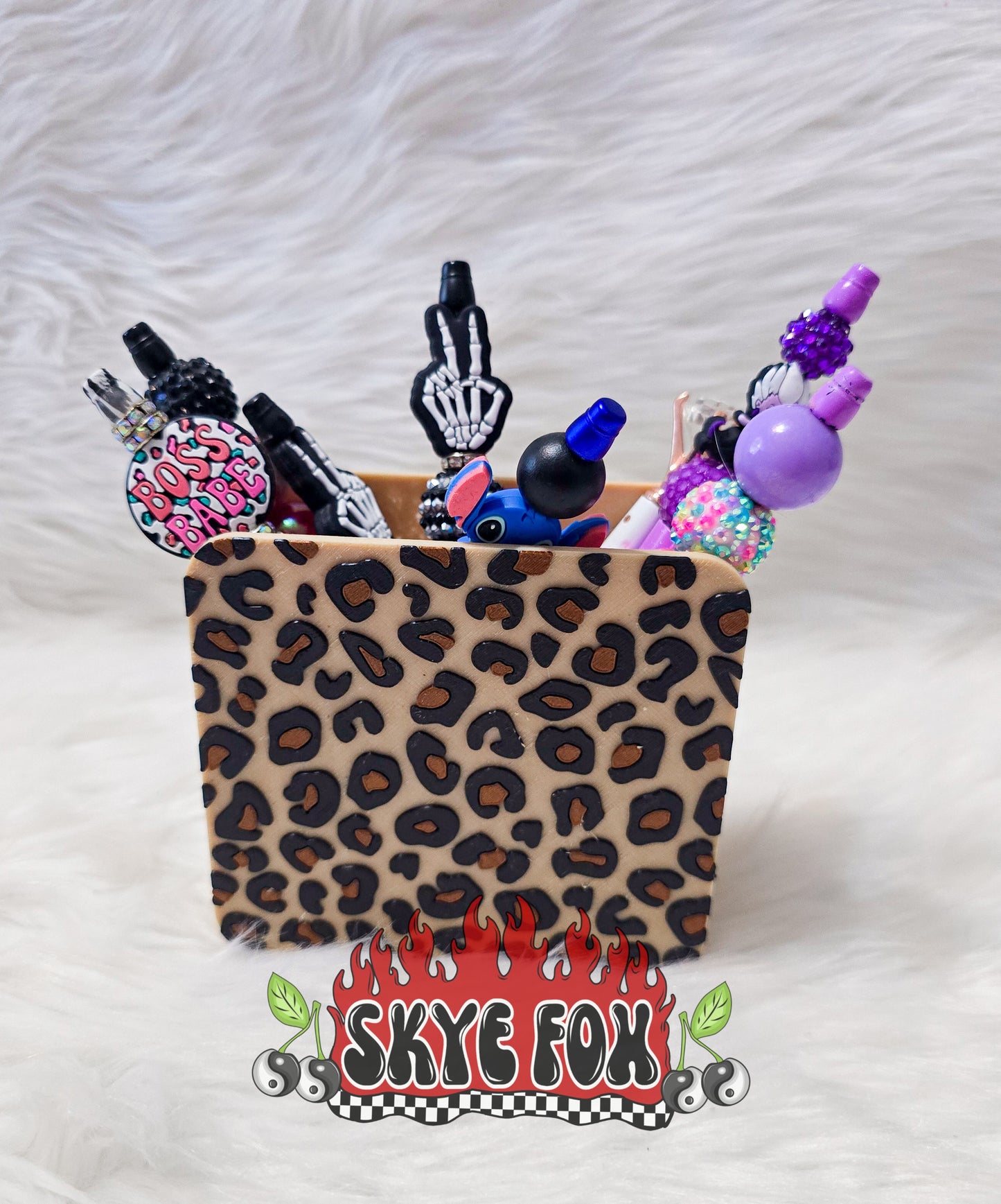 Leopard Pen Holder