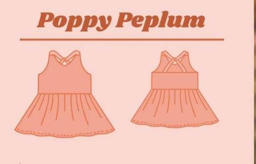 Poppy Peplum 0-3m to 9/10y