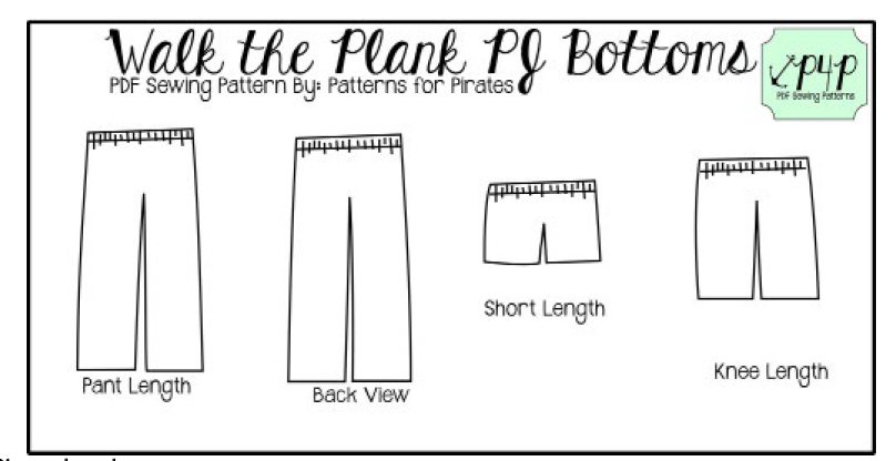 Walk the Plank Pants/Shorts Kids & Adults