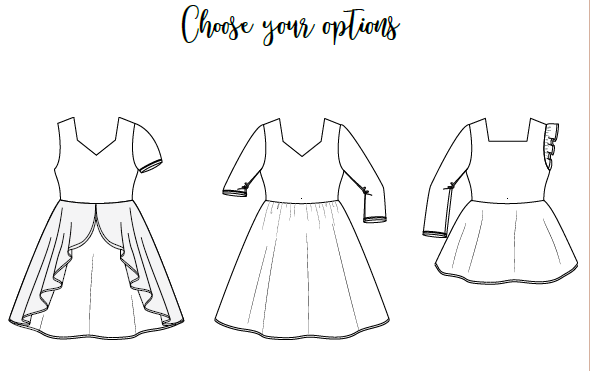 Diana's Cascading Flounce Top/ Dress 2T to 12y