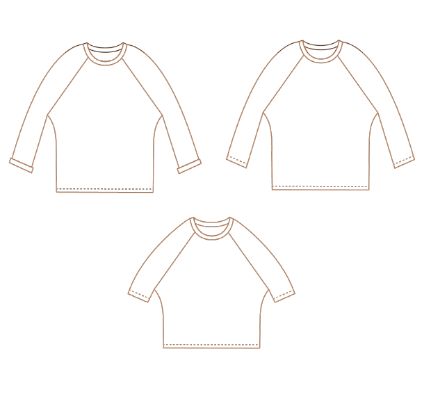 Retro Raglan Shirt NB to 16y