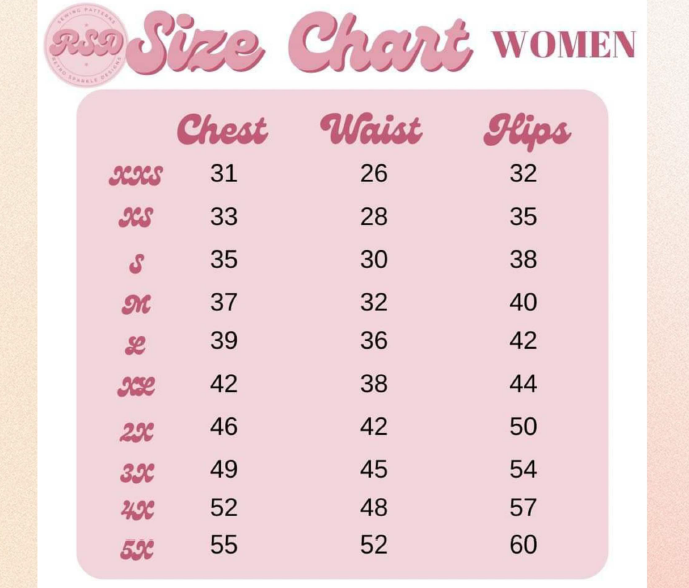 Adult Jase Top/Dress XXS to 5X