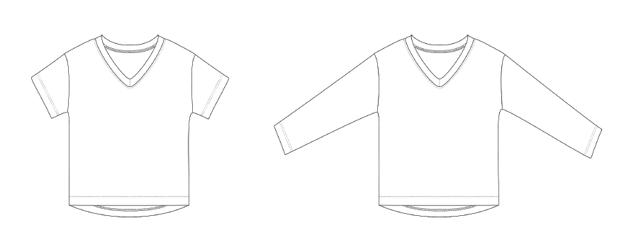 Kids Baggy V Neck NB to 9/10