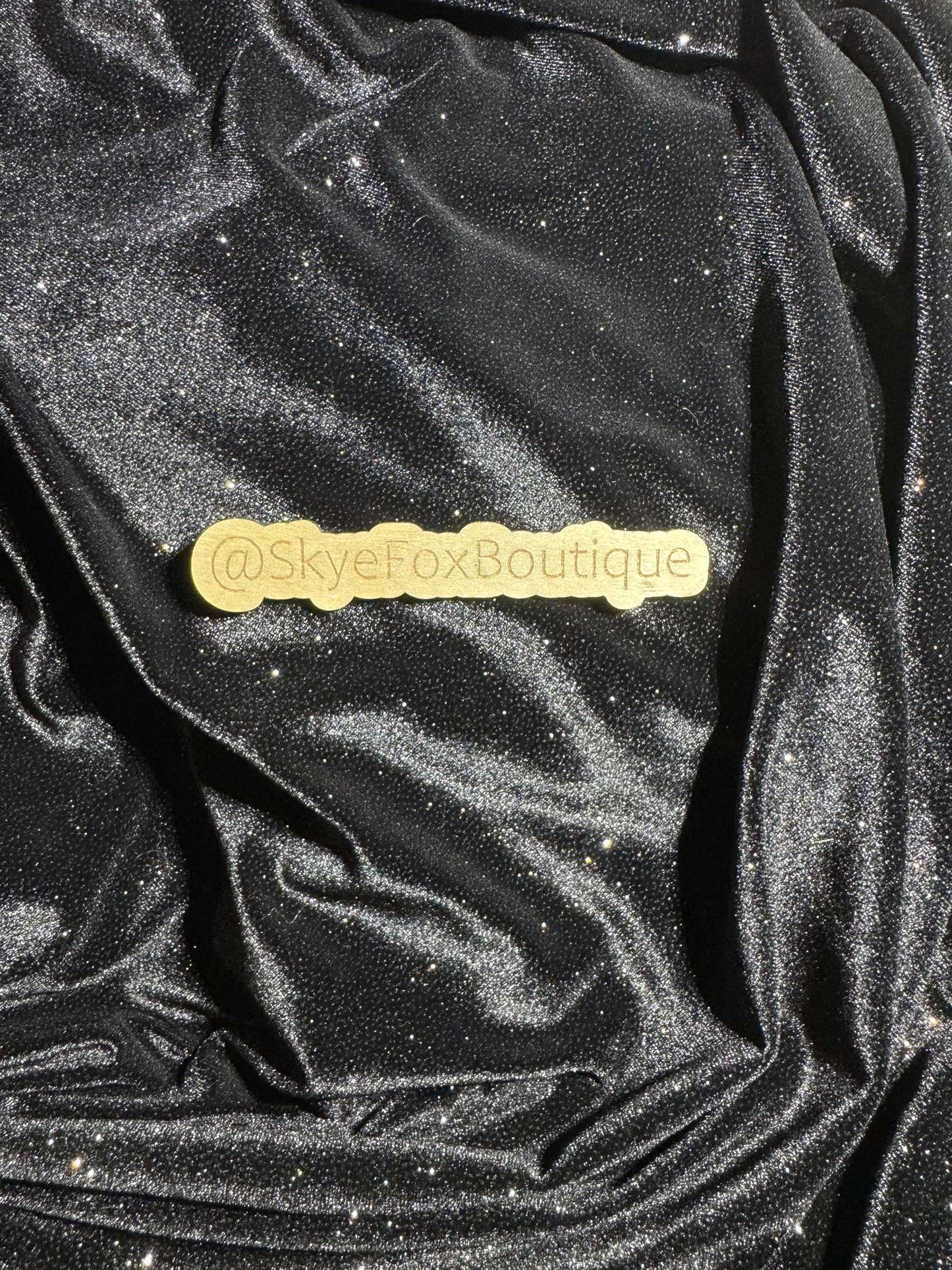 Glitter velvet Black