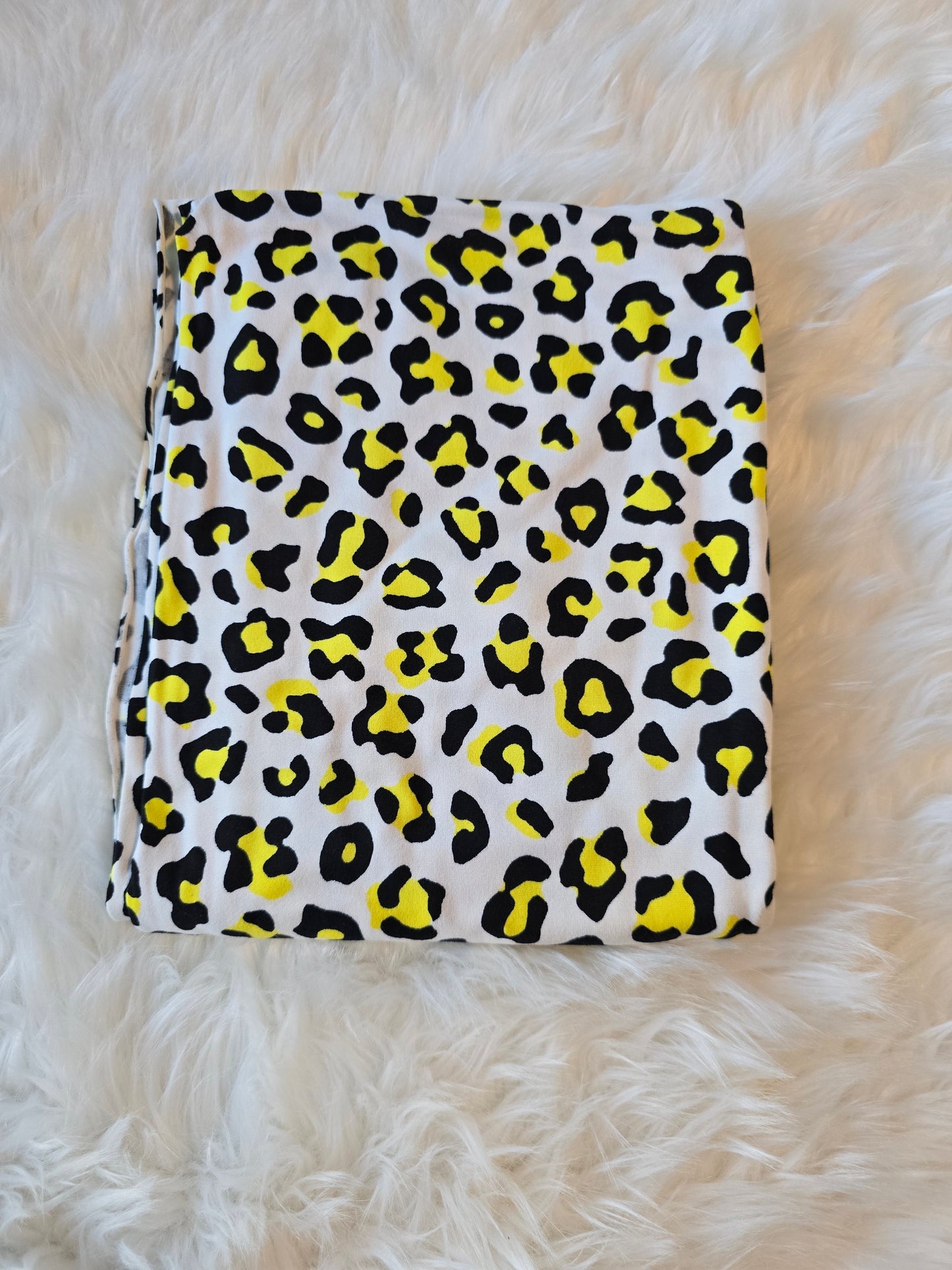 DBP Fabric Yellow Leopard Cheetah