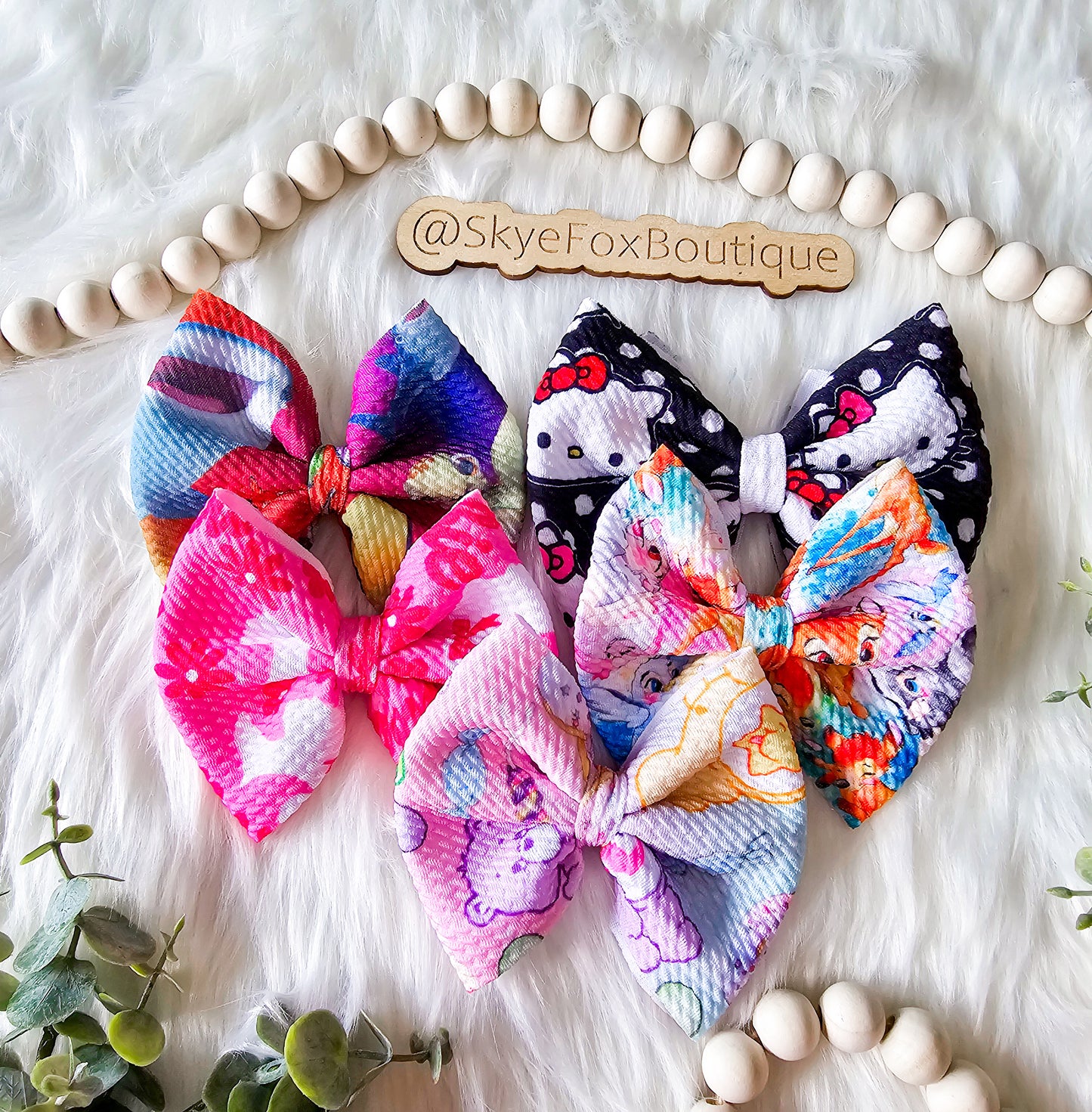 Animals 4" Hair Bow