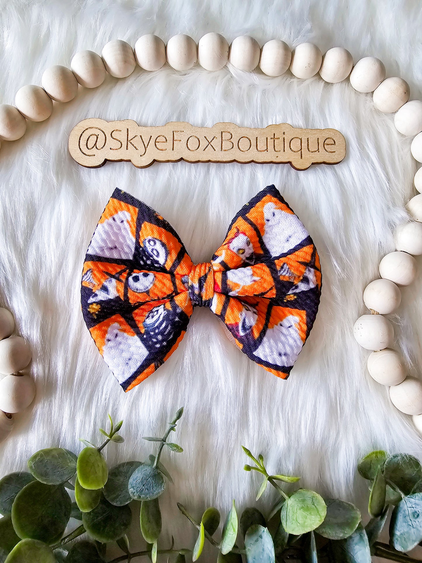 Halloween 4" Hair Bow