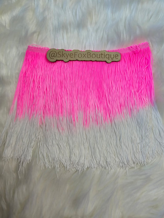 Hot Pink & White (Fringe Add on)