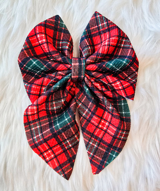 Plaid Bow 5"