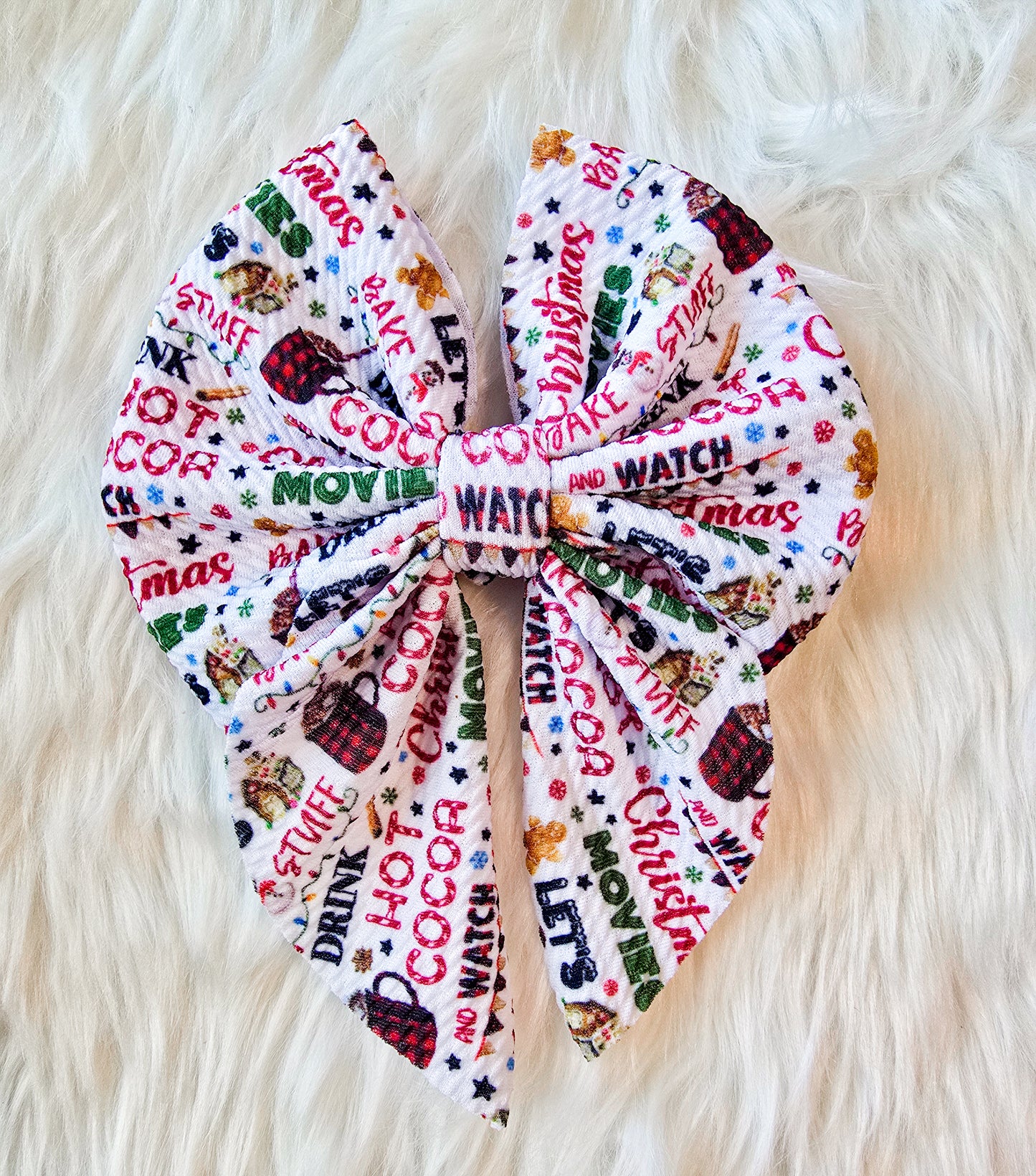 Hot cocoa 5" Bow