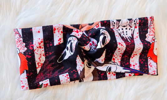 Twist Headband horror stripe