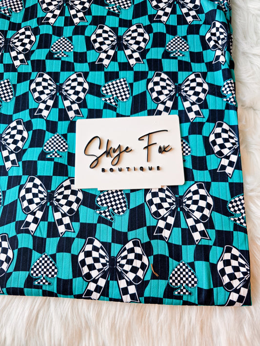 RIB Fabric checks bows