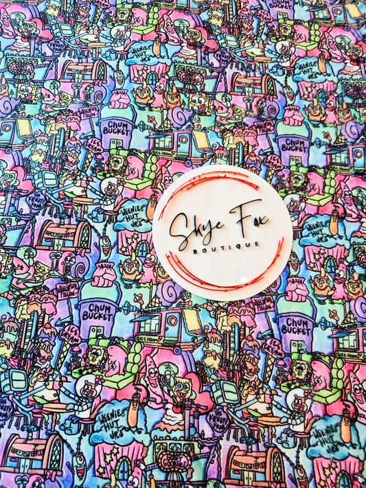 Ready to Ship Blanket size 50x60 Neon Sponge life