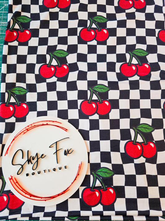 DBP Fabric check cherries