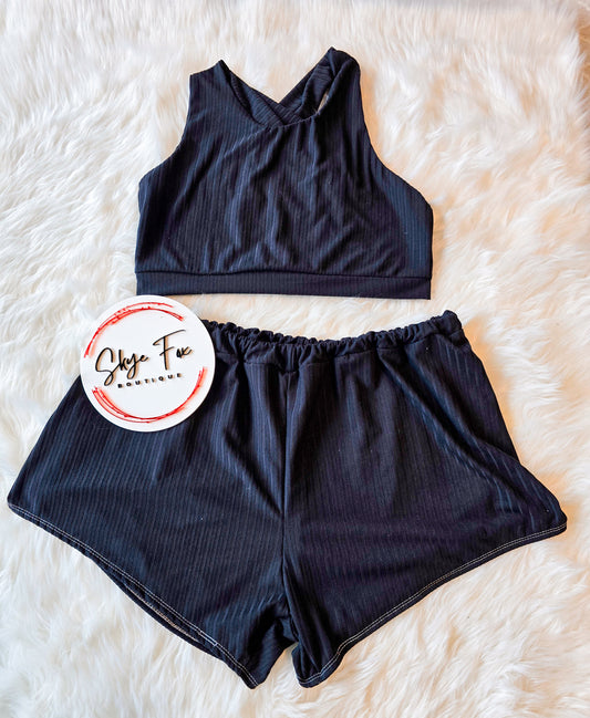 RTS Adult M Bralette & Breezy Short set