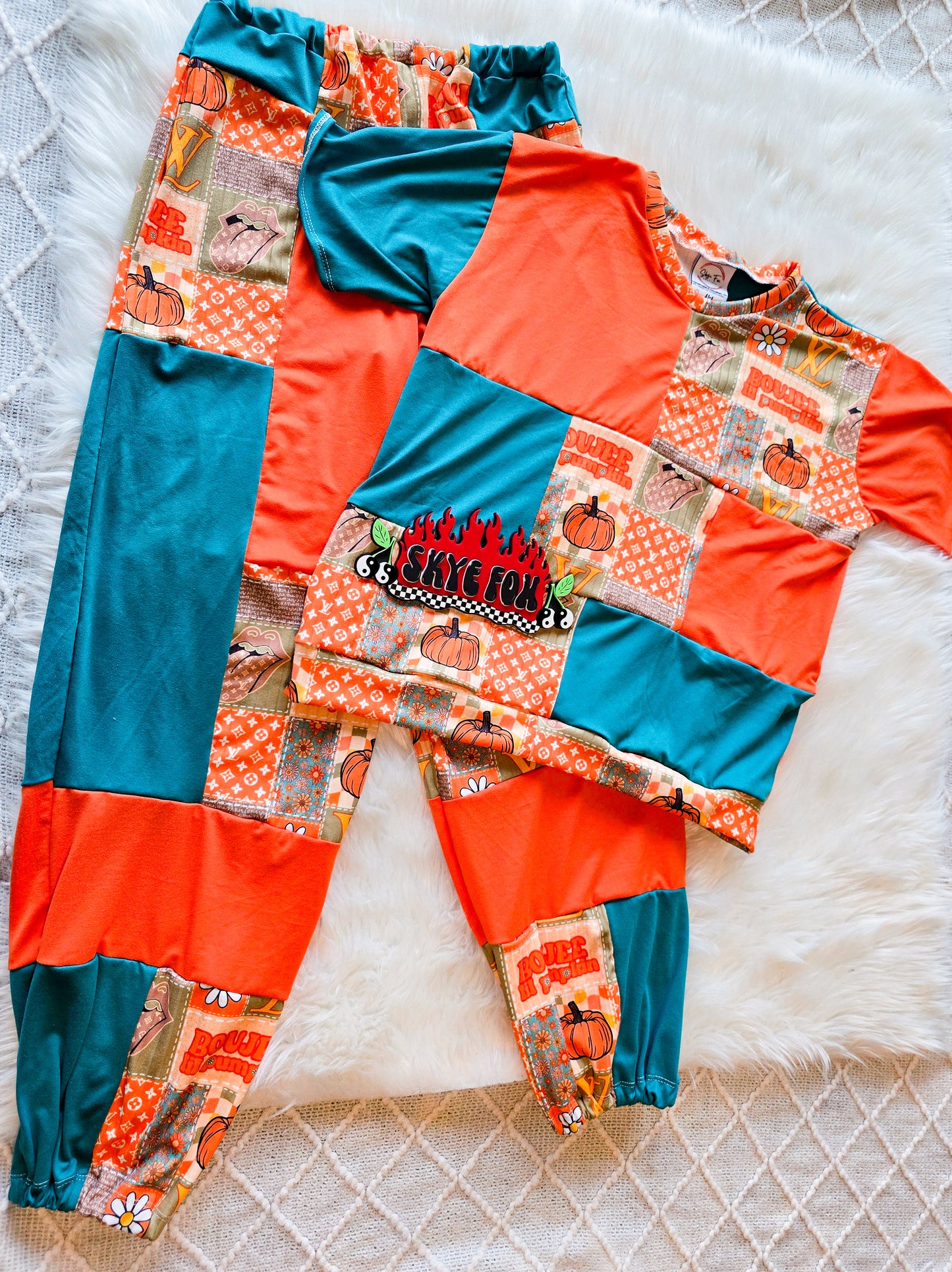 Adult & Kids Patchwork Lounge Set