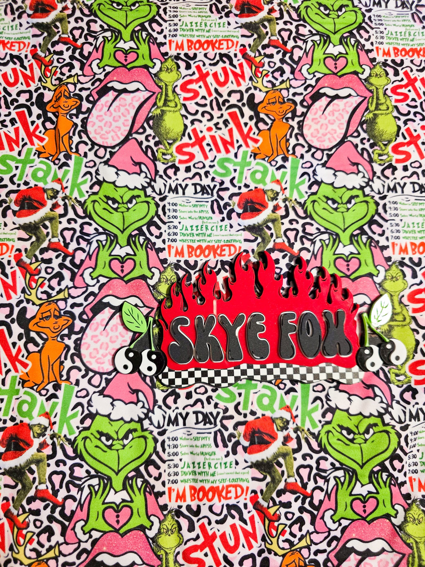 DBP Fabric Christmas Leopard