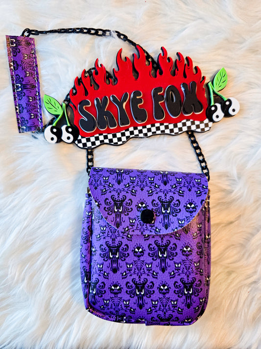 Purse Haunt Ed Purple