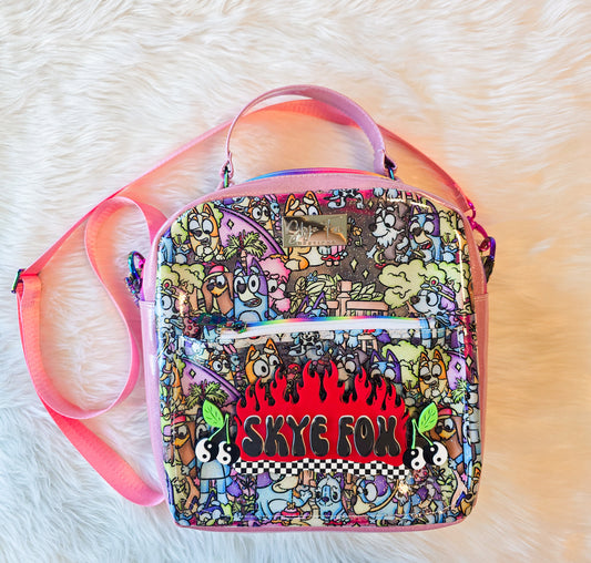 Pink Dog Stadium Bag