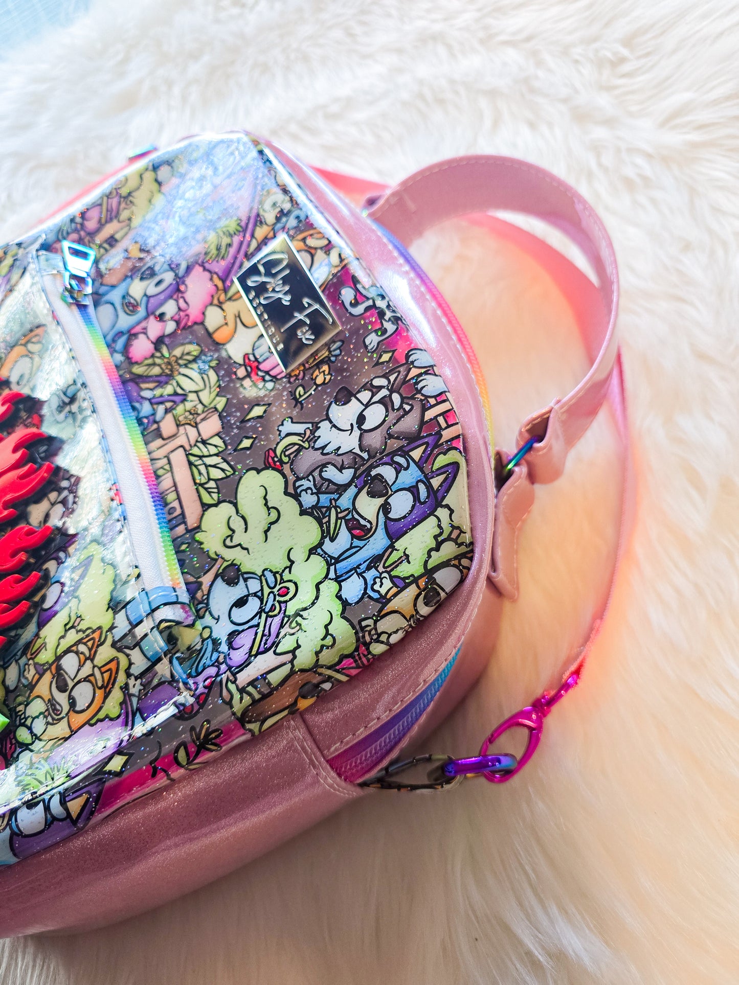 Pink Dog Stadium Bag