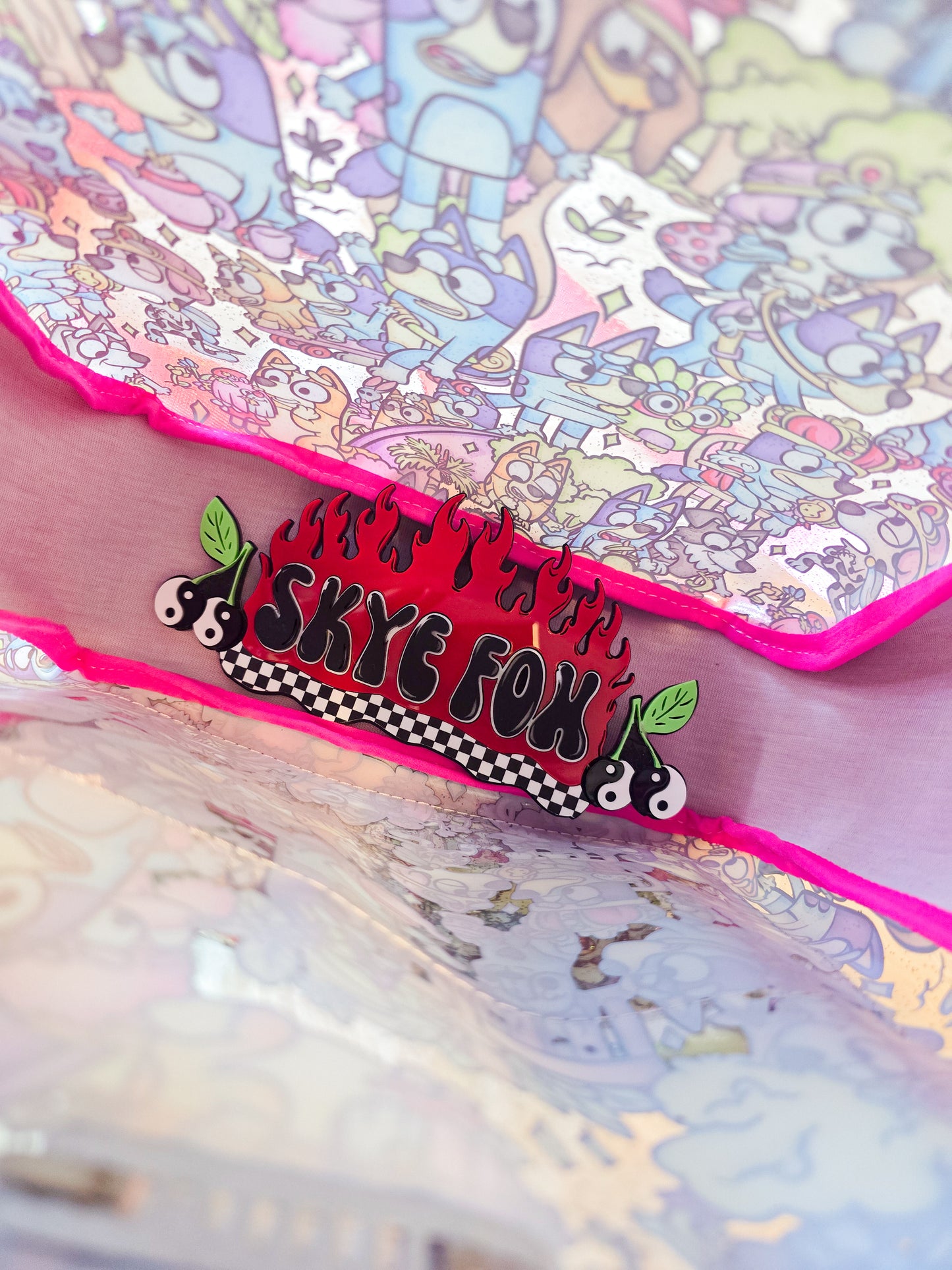 Pink Dog Stadium Bag