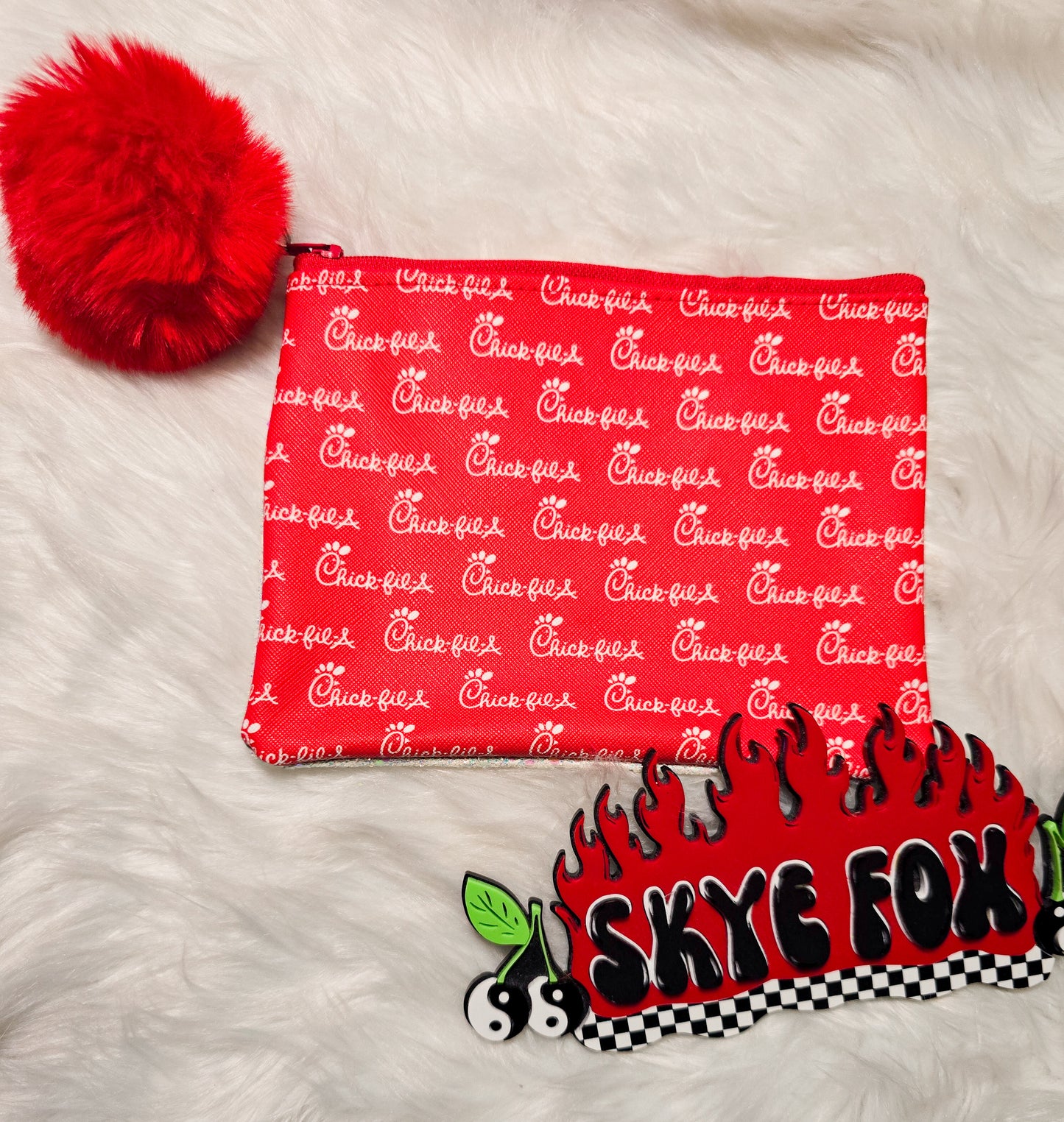 Zipper bag red food