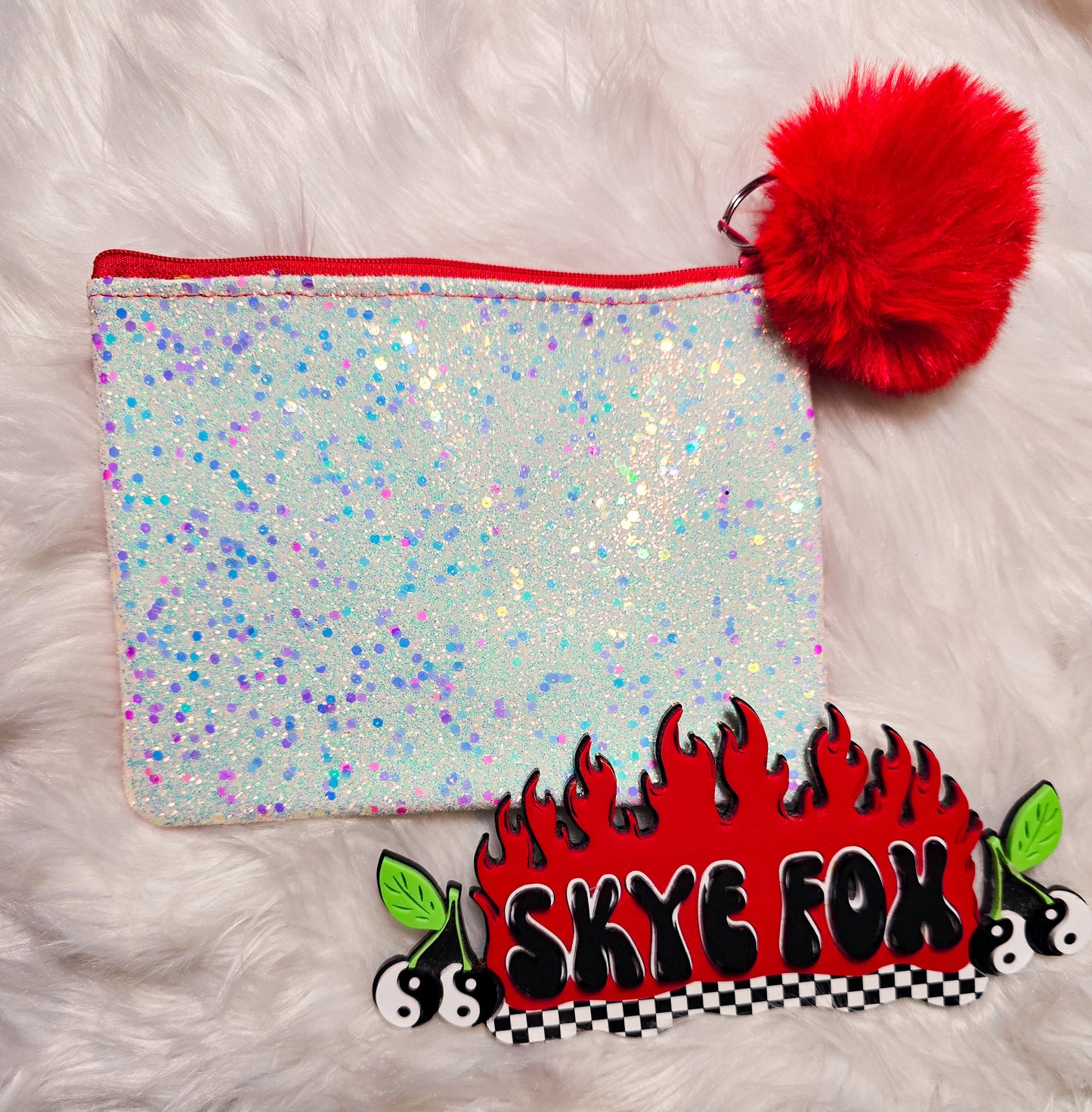 Zipper bag red food