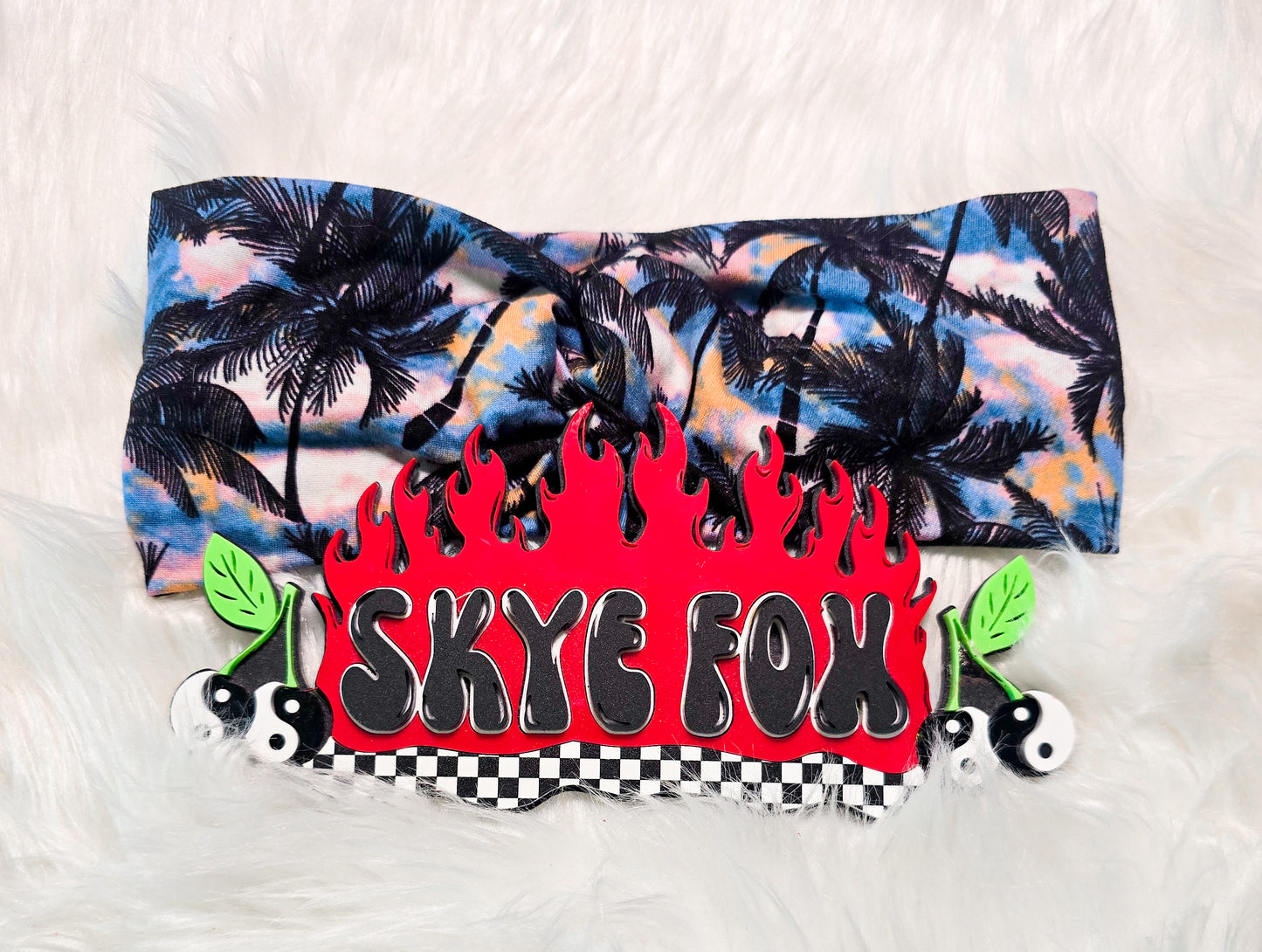 Twist Headband palm trees