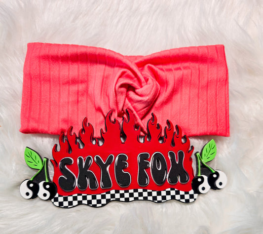 Twist Headband RIB Coral