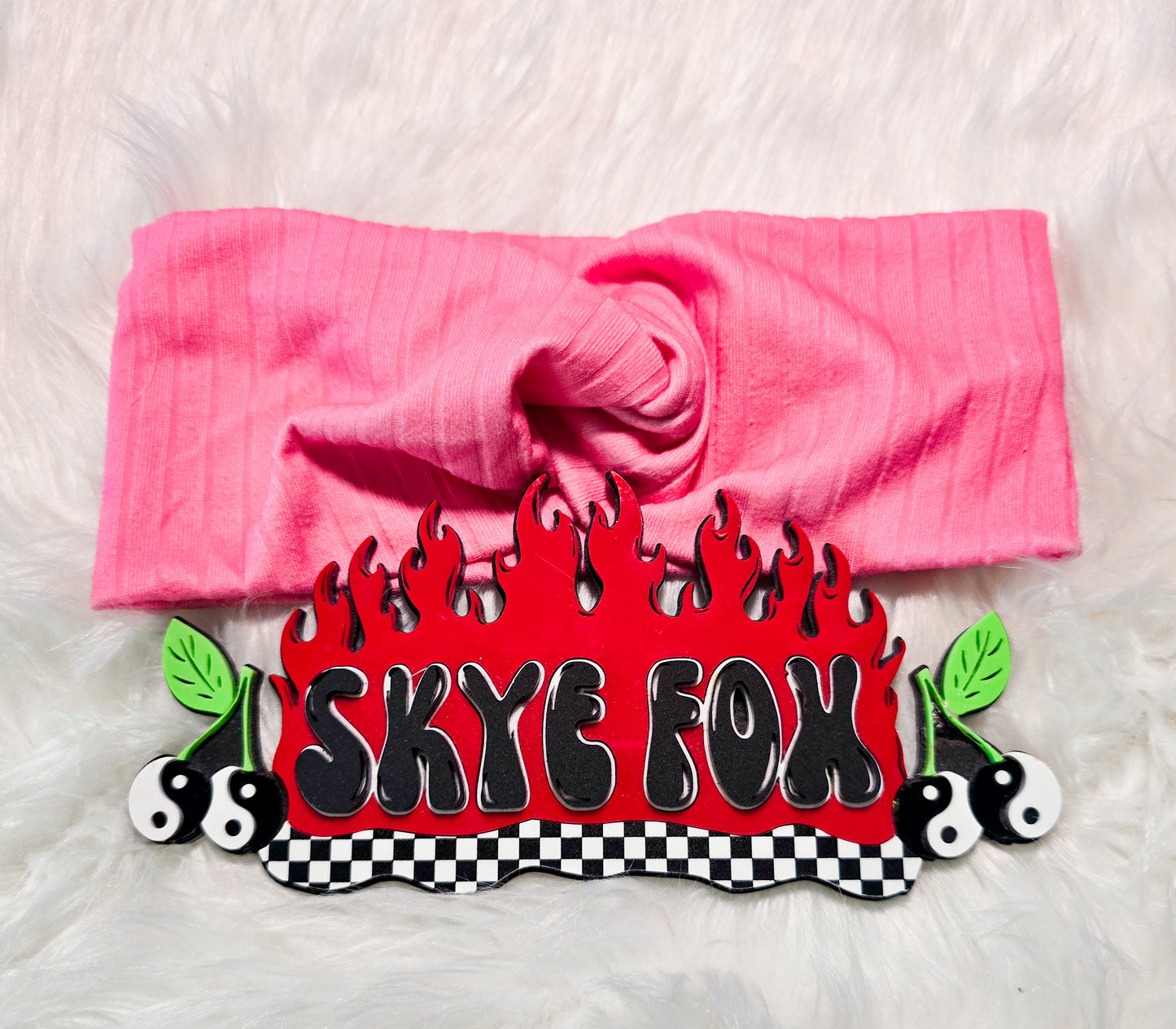 Twist Headband RIB light pink