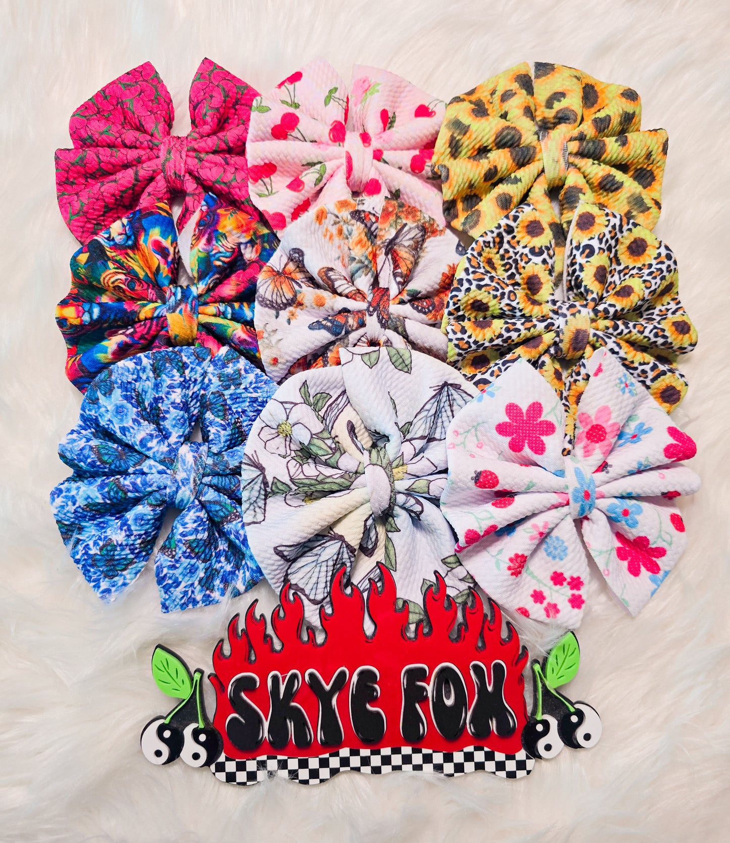 Floral 5" Hair Bow