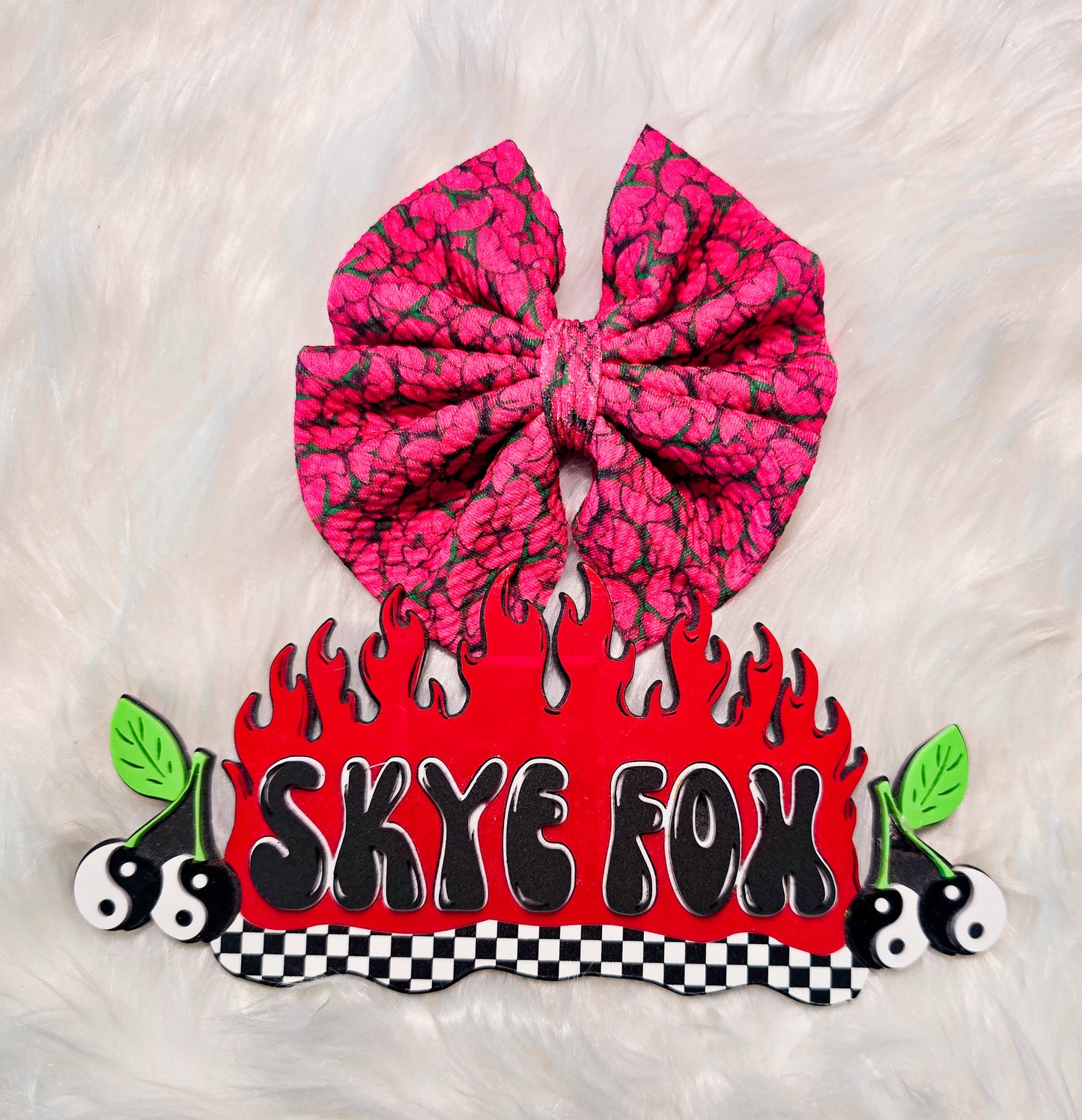 Floral 5" Hair Bow