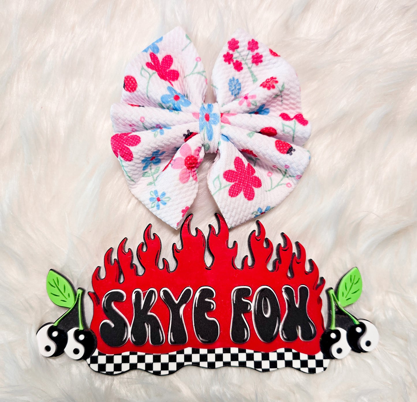Floral 5" Hair Bow