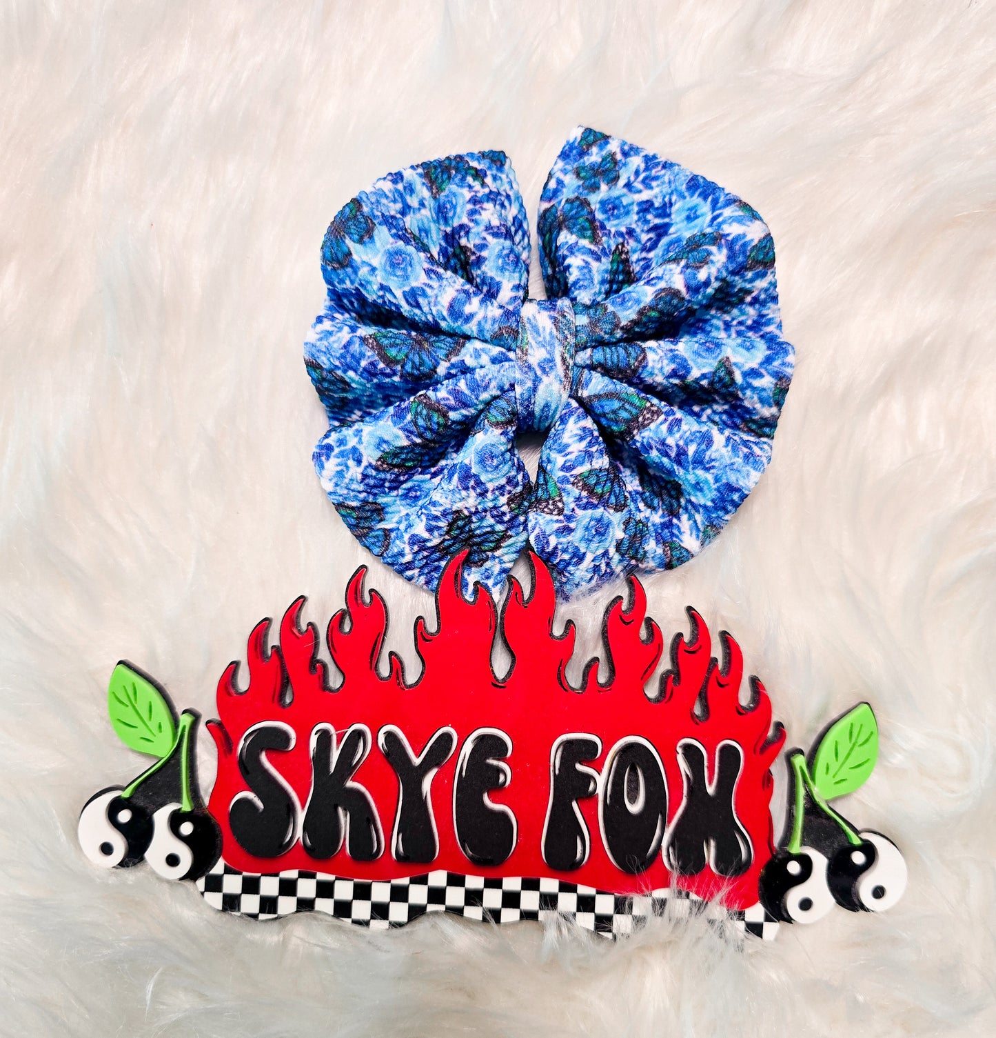 Floral 5" Hair Bow