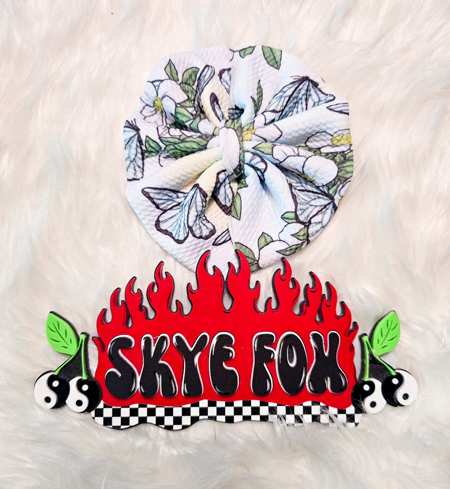 Floral 5" Hair Bow